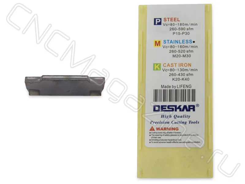 MGMN200-G LF6018 пластина для отрезки и точения канавок DESKAR, арт. 25810