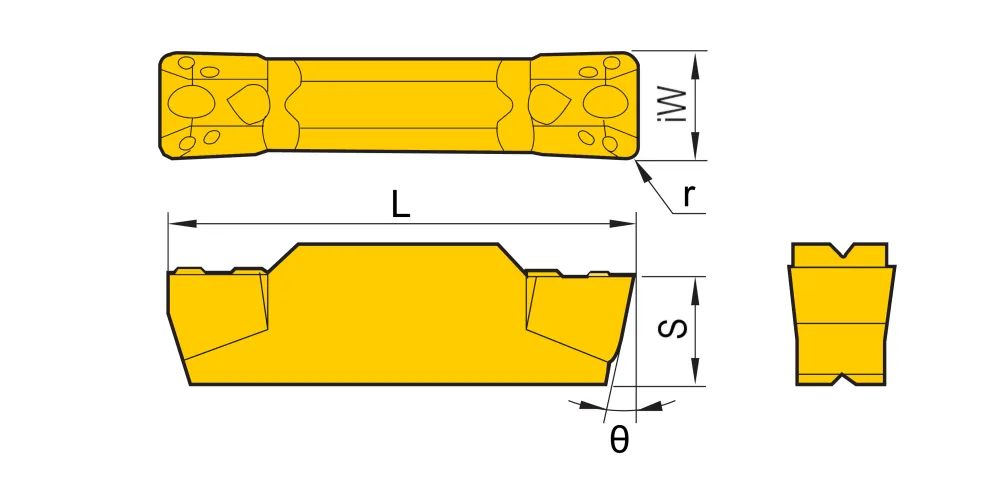 Пластина отрезная, канавочная HADSTO MGMN250-G-HS6115, арт. 00089977