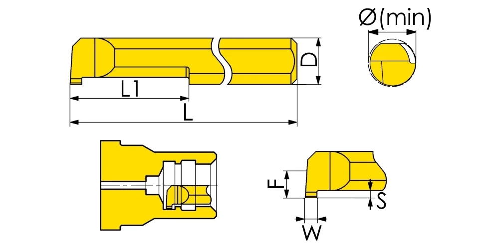 MGR8 B2.0 L25 Мини-резец твердосплавный CNC1, арт. 00133116: фото 2