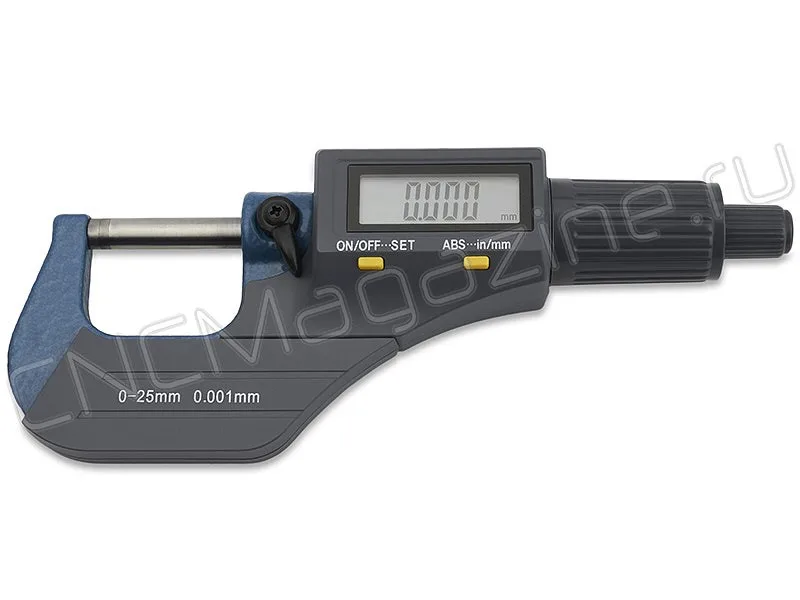Микрометр цифровой 0-25 мм, 0-1", 0.001 мм, 0.00005" Intool, арт. 15068