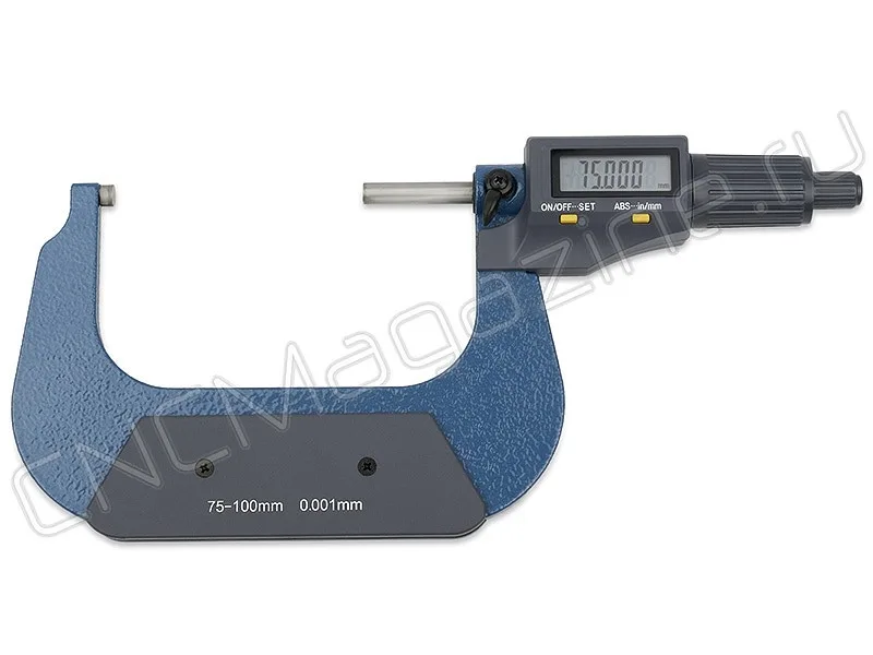 Микрометр цифровой МКЦ 75-100 мм, 3-4ʺ, 0,001 мм, 0,00005ʺ Intool, арт. 15071