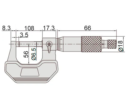 Микрометр МК 100 0,01 Тип А, механический гладкий, кл. 1 CNCM, арт. 15077: фото 2