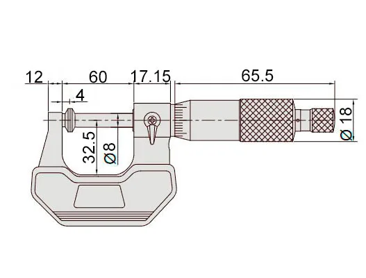 Микрометр зубомерный дисковый МЗ-50 25-50 мм, 0.01 мм Intool, арт. 20391: фото 2
