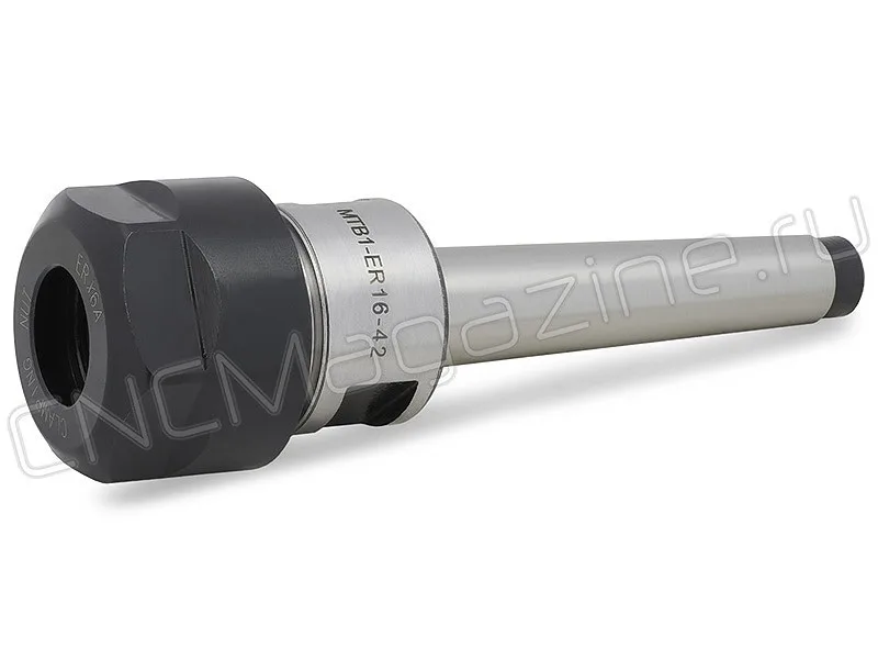 цанговый патрон с конусом Морзе №1 с резьбой CNCM MTB1-ER16-42, арт. 19911