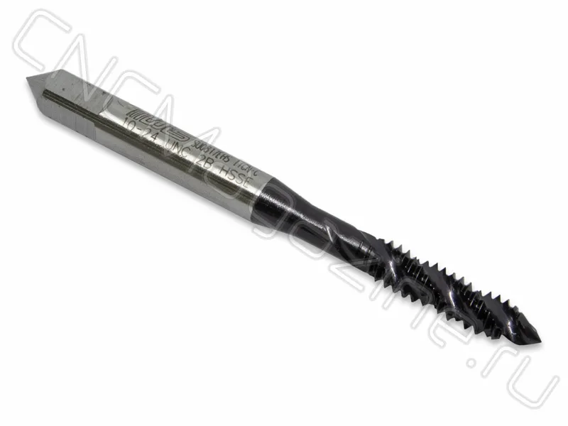 Метчик N10-24 UNC HSS-E 6H спиральная канавка 38°, TiALN (TA02UNC10) WILSON, арт. 05128