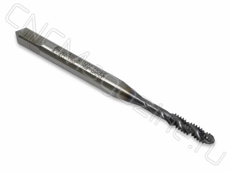 Метчик N4-40 UNC HSS-E 6H спиральная канавка 38°, TiAlN (TA02UNC4) WILSON, арт. 05124