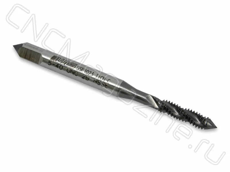 Метчик N5-40 UNC HSS-E 6H спиральная канавка 38°, TiAlN (TA02UNC5) WILSON, арт. 05125