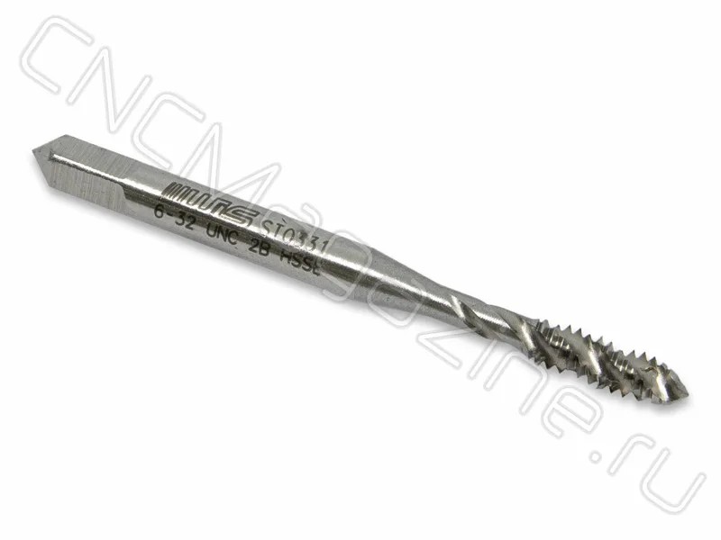 Метчик N6-32 UNC HSS-E 6H спиральная канавка 38° (W02UNC6) WILSON, арт. 05108