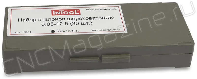 Набор эталонов шероховатостей 0.05-12.5 30 шт Intool, арт. 19331: фото 3