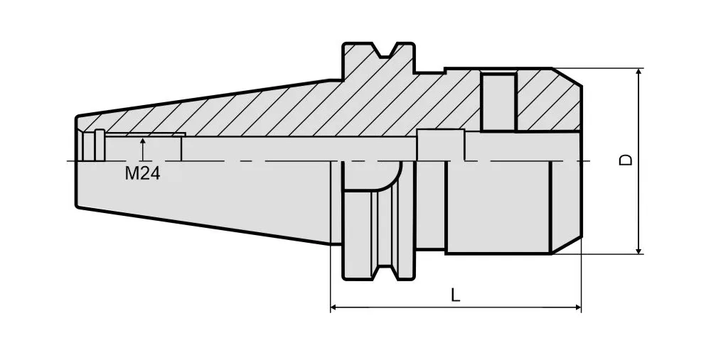 Патрон для концевых фрез с хвостовиком Weldon BT50-SLN20-250 MAS 403 MetalCraft, арт. 00138539: фото 2