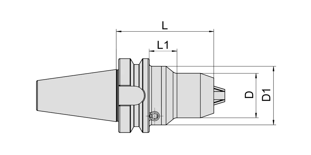 Патрон сверлильный прецизионный BT40-CPU10-80 MAS 403 MetalCraft, арт. 00096087: фото 2