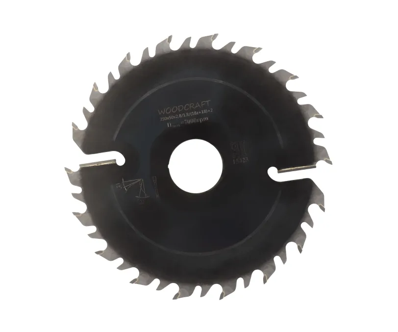 Пила дисковая WoodCraft 250х50х2.8/1.8/(18z+18)+2