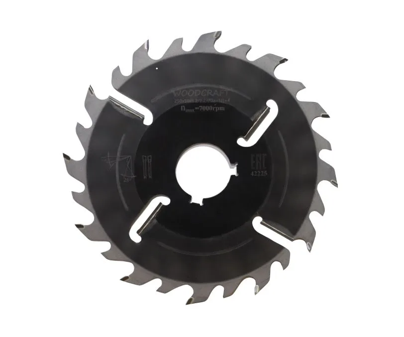 Пила дисковая WoodCraft 250х50х3.2/2.2/(12z+12)+4