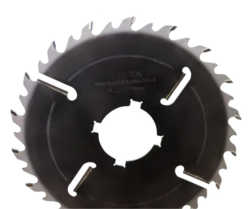 Пила дисковая WoodCraft 300х75х4.2/2.8/(18z+18)+4 (13,5х7,5 - 4 шт., под 90 гр.)