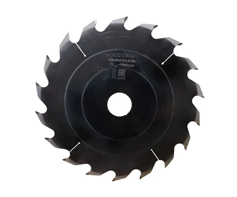 Пила дисковая WoodCraft 350х50х3.6/2.5/18z