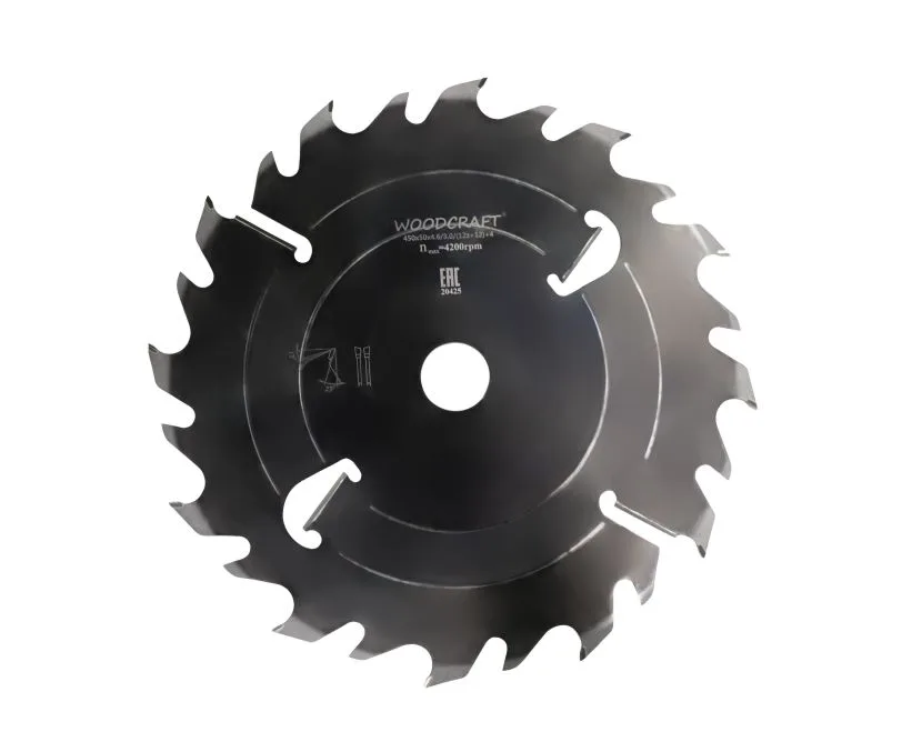 Пила дисковая WoodCraft 450х50х4.6/3.0/(12z+12)+4