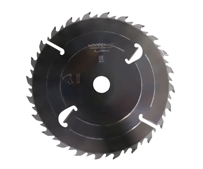 Пила дисковая WoodCraft 450х50х4.8/3.2/(24z+24)+4