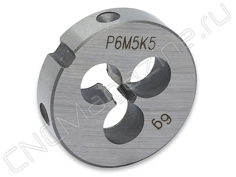 Плашка круглая для метрической резьбы М1.4х0.3 д16 ISO2568 Р6М5К5 (HSS-E) CNCM, арт. 23399