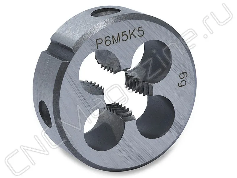 Плашка круглая для метрической резьбы М16х1.5 д45 ISO2568 Р6М5К5 (HSS-E) CNCM, арт. 23441