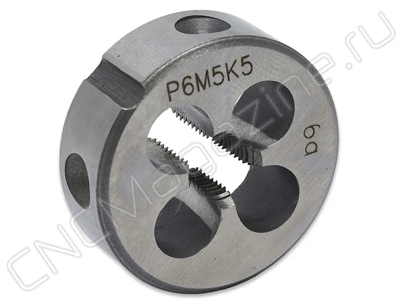 Плашка круглая для метрической резьбы М7х1 д25 ISO2568 Р6М5К5 (HSS-E) CNCM, арт. 23415