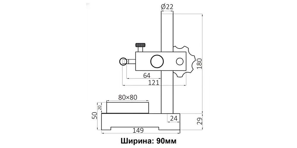 Плита измерительная с закалённой стальной поверхностью квадрат 80*80мм V-образный паз 61821-02 MetalCraft, арт. 00120140: фото 3