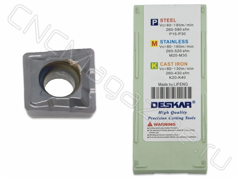 QCMT060204-CM LF6018S сменная пластина сверла DESKAR, арт. 25839