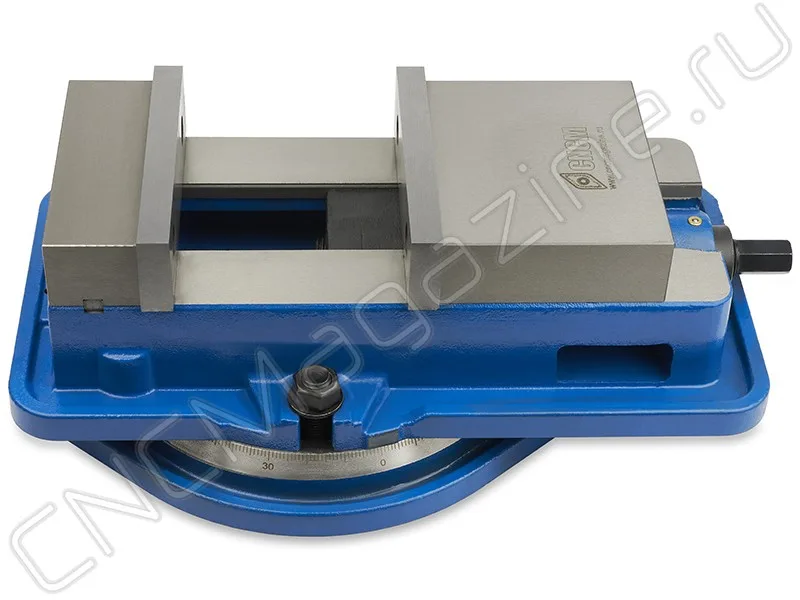 Тиски станочные поворотные жестко фиксирующие QM16160L CNCM, арт. 08515