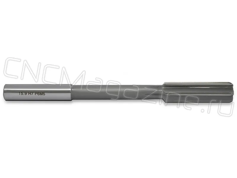 Развертка машинная 15.9х52х170 Z6 ц/х P6M5 H7 ГОСТ 1672-80 CNCM, арт. 23259