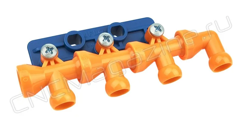 Разветвитель из 1 в 4 проходной 1/4" (82400) JFLO, арт. 10447