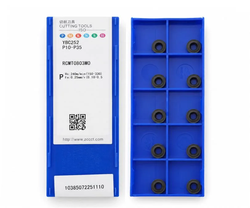 Пластина токарная для точения ZCC CT RCMT0803MO-YBC252, арт. 00126678: фото 2