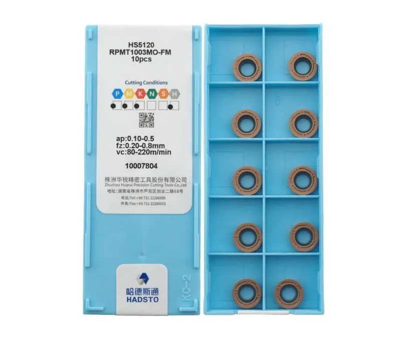 Пластина фрезерная HADSTO RPMT1003MO-FM-HS5120, арт. 00071464: фото 2