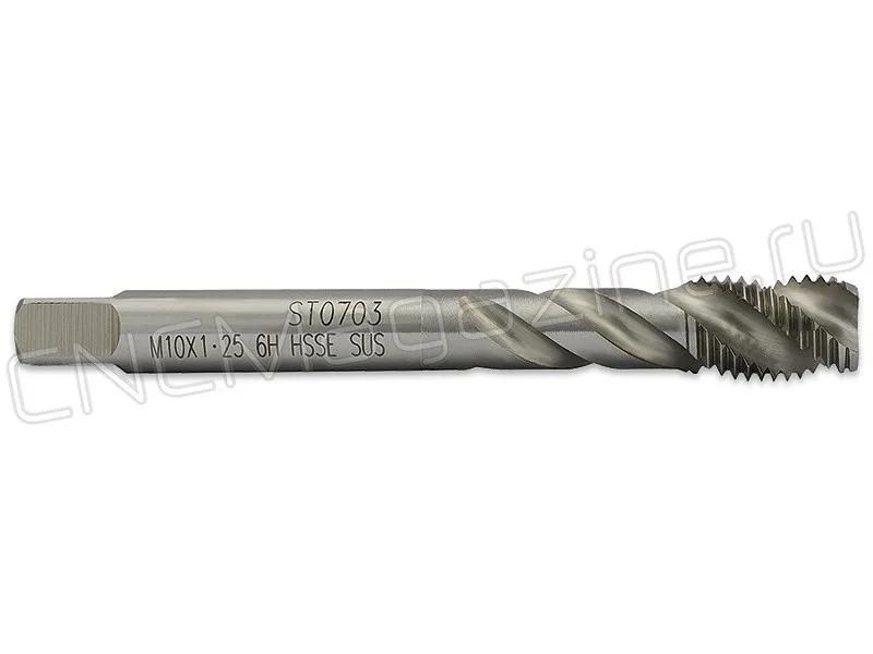 Метчик М10х1.25 HSS-E 6H со спиральной канавкой, (38), SUS S02010125 WILSON, арт. 14407