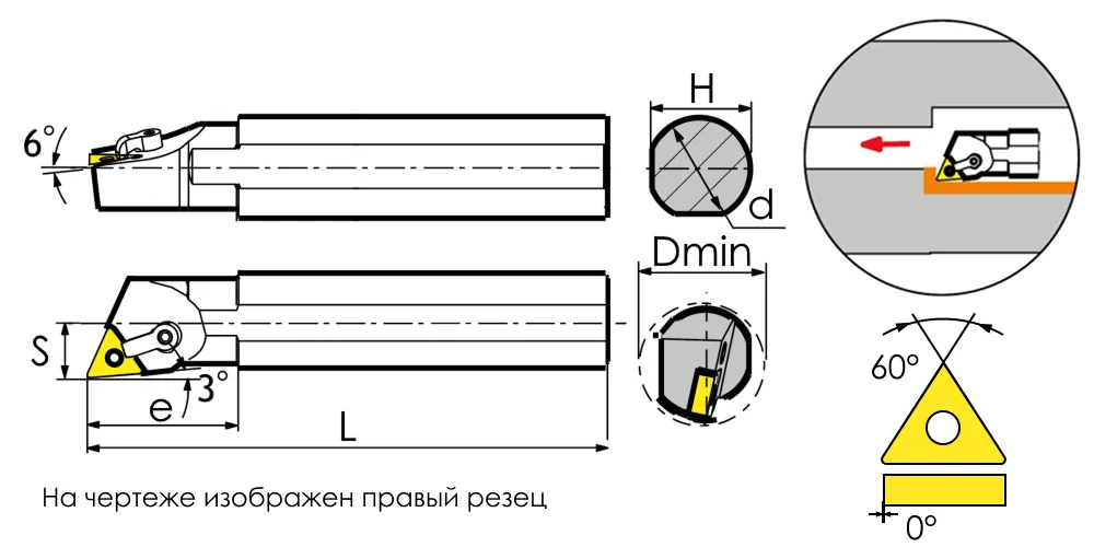 Державка расточная SANT S25R-MTJNL16, арт. 00060389