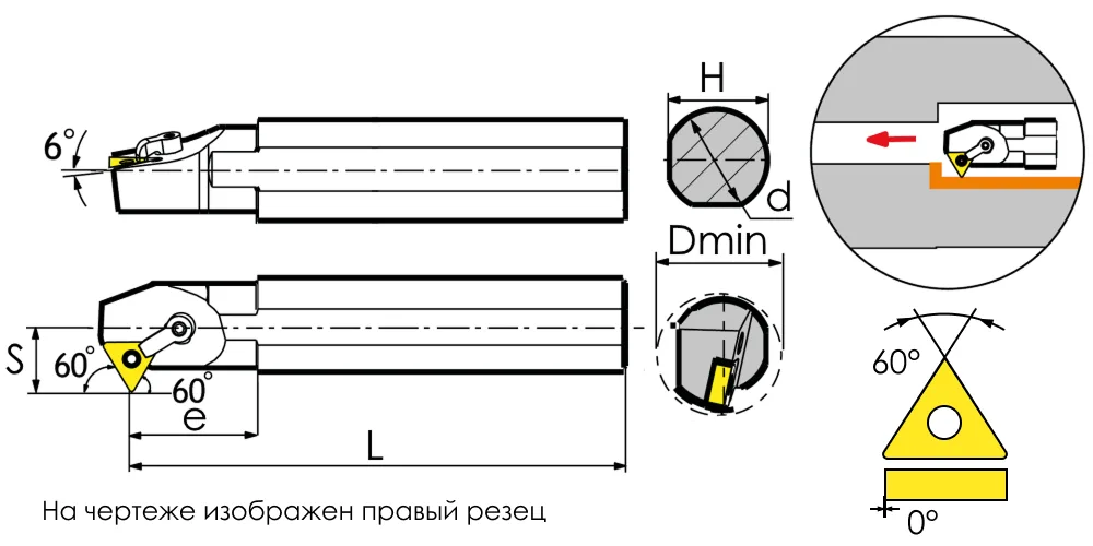 Державка расточная SANT S32S-MTWNL16, арт. 00060385: фото 3
