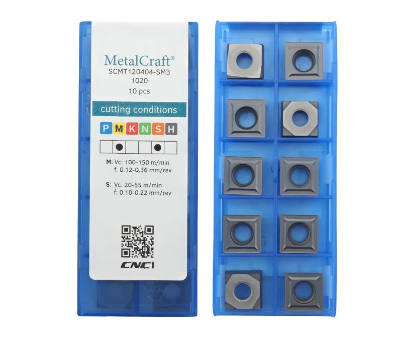 Пластина токарная для точения MetalCraft SCMT120404-SM3-1020, арт. 00083241: фото 2