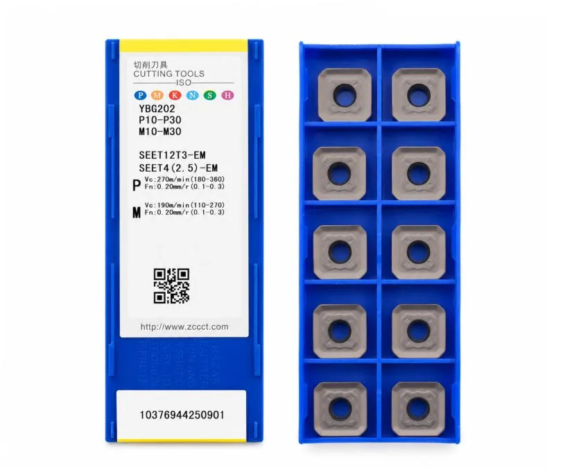 Пластина фрезерная ZCC CT SEET12T3-EM-YBG202, арт. 00126692: фото 2