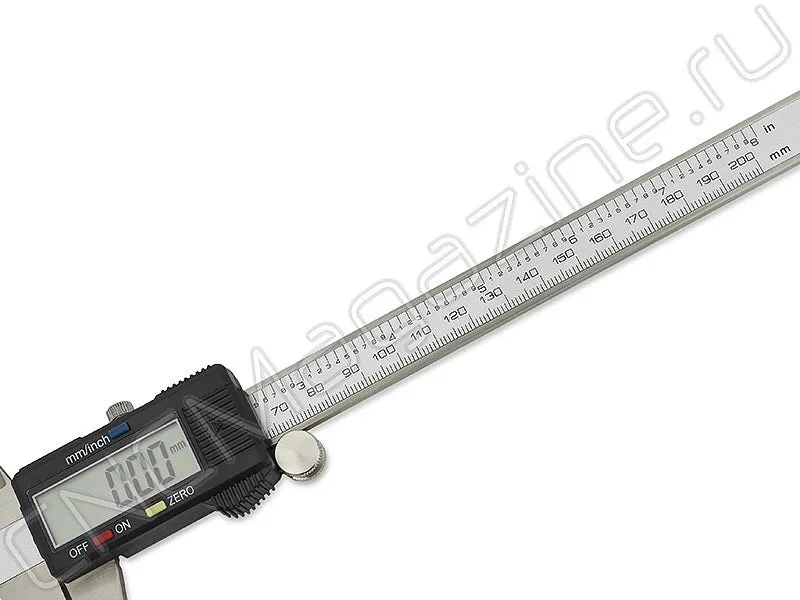 Штангенциркуль цифровой ШЦЦ 200х0.01 и 8"х0.0005" (уценка) Intool, арт. 15059: фото 2