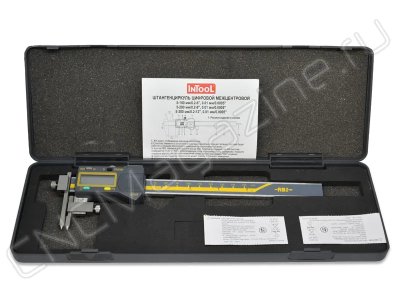 Штангенциркуль цифровой межцентровой ШЦЦСЦ-150 5-150 мм/0.2-6", 0.01 мм/0.0005" Intool, арт. 20369: фото 4