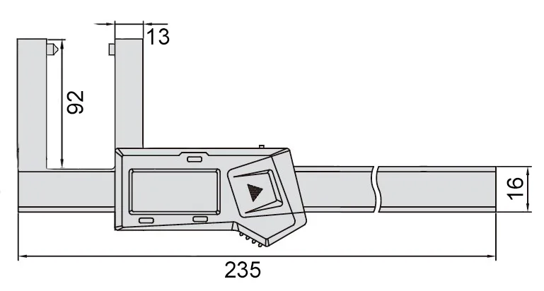 Штангенциркуль цифровой для тормозных дисков ШЦЦСА 0-150 мм, 0"-6"; 0.01 мм Intool, арт. 20455: фото 2