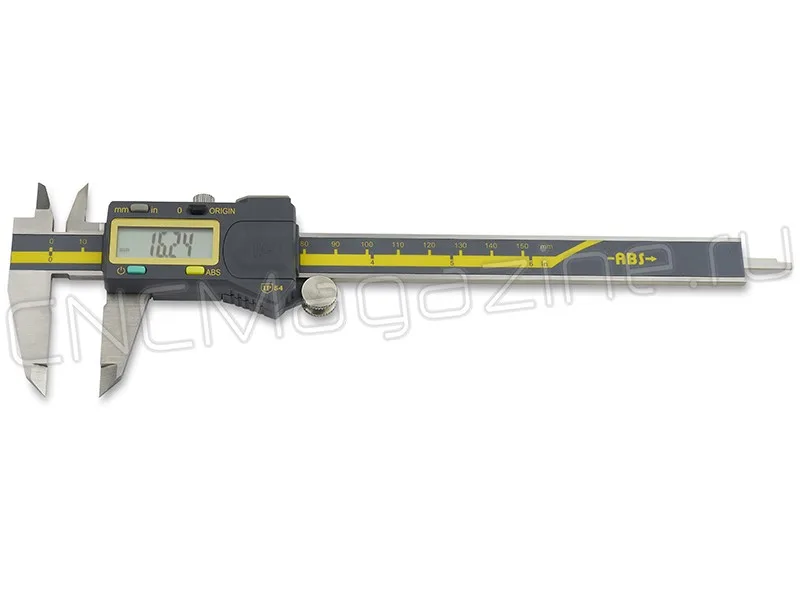 Штангенциркуль цифровой ШЦЦ 0-150х0.01 и 6"х0.0005", IP54, губки 40 мм Intool, арт. 15064