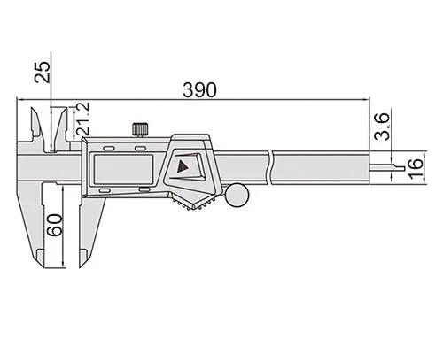 Штангенциркуль цифровой ШЦЦ 300х0.01 и 12"х0.0005", IP67 (Проф) Intool, арт. 15072: фото 2