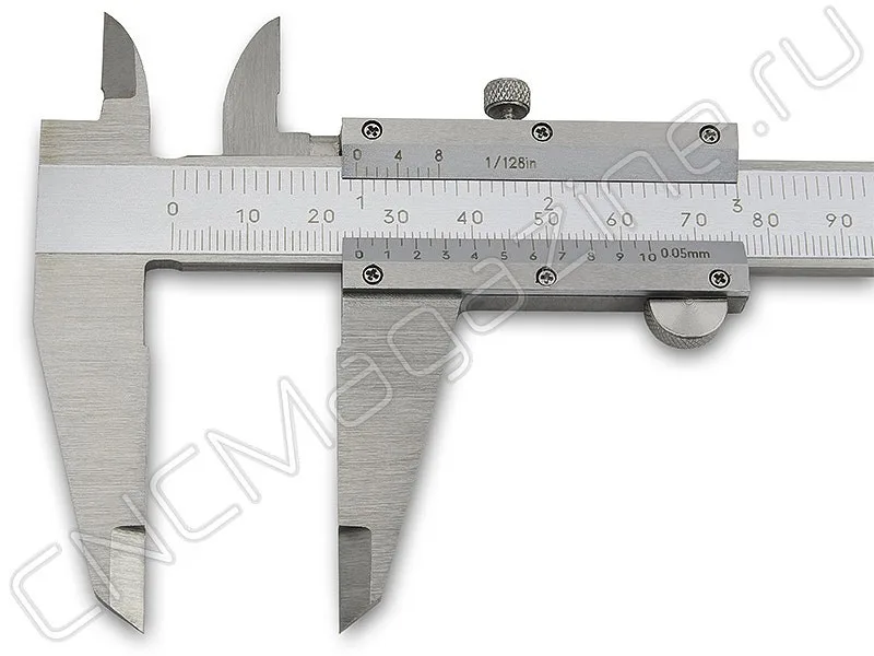Штангенциркуль нониусный 200х0.05 и 8"х1/128", нержавеющая сталь Intool, арт. 17578: фото 3
