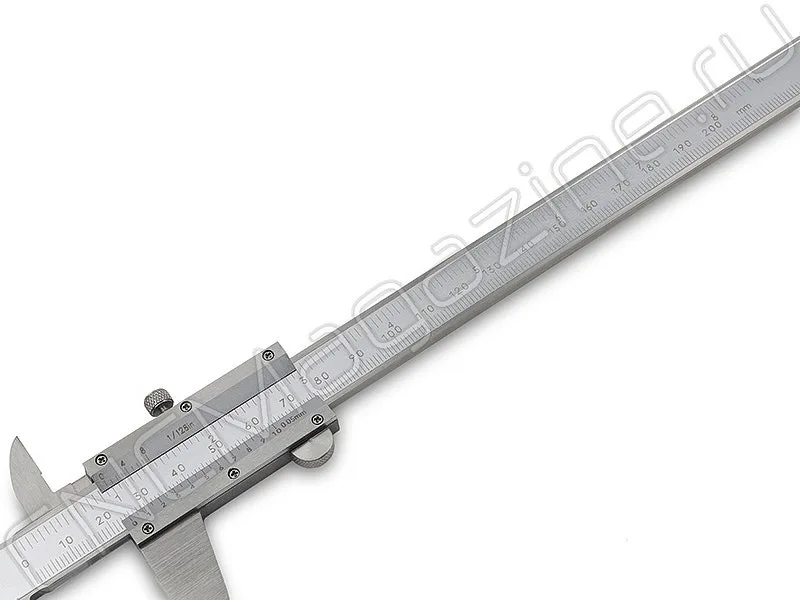 Штангенциркуль нониусный 200х0.05 и 8"х1/128", нержавеющая сталь Intool, арт. 17578: фото 4