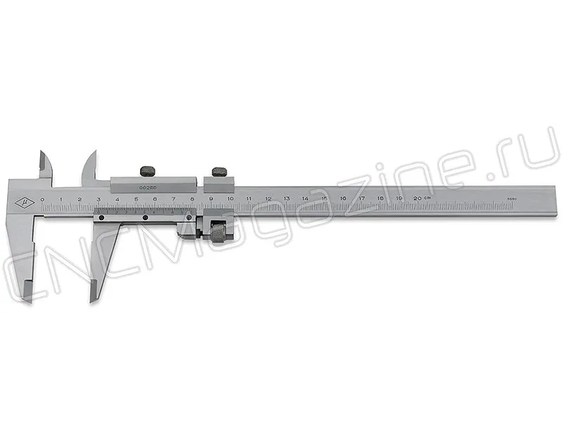 Штангенциркуль ШЦ-2 0-200х0.02, губки 46 мм CNCM, арт. 00592