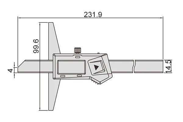 Штангенглубиномер цифровой ШГЦ 0-150 мм, 0.01, IP54 Intool, арт. 16615: фото 2