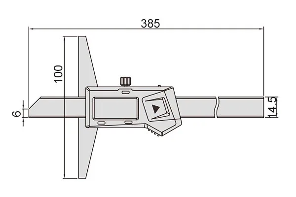 Штангенглубиномер цифровой ШГЦ 0-300 мм, 0.01, IP54 Intool, арт. 16616: фото 2