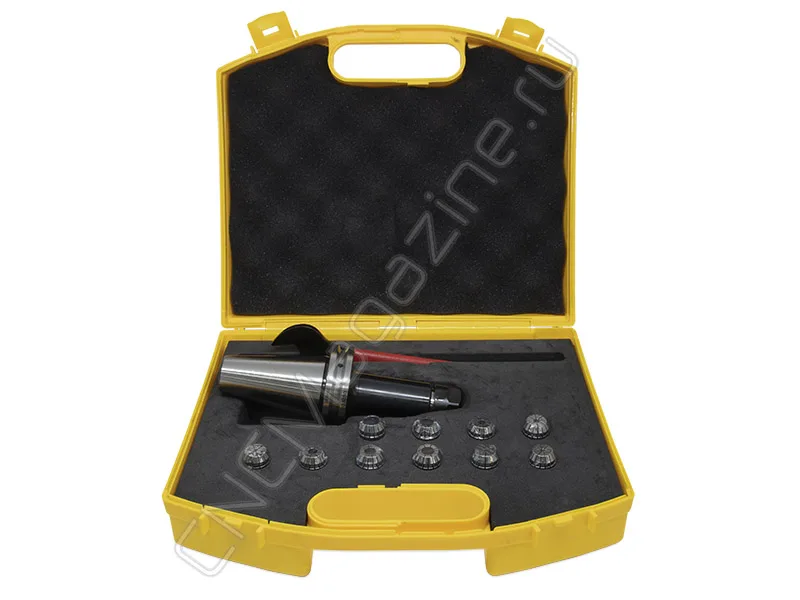 SK40-ER16-100 10PCS Патрон с набором цанг 10 шт (d1-10 мм) CNCM, арт. 26583: фото 4