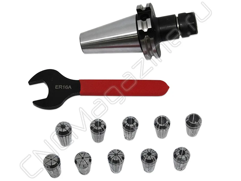 SK40-ER16-70 10PCS Патрон с набором цанг 10 шт (d1-10 мм) CNCM, арт. 26582