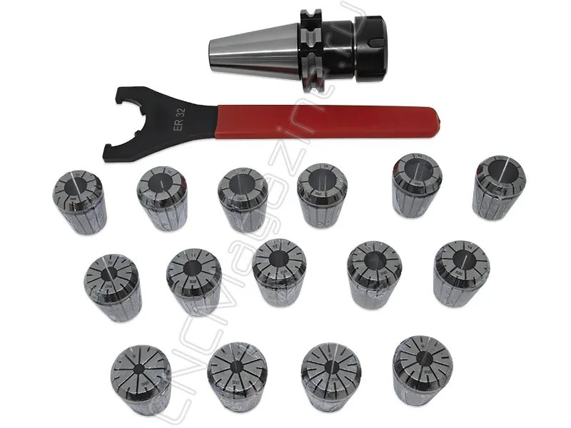 SK40-ER32-70 15PCS Патрон с набором цанг 15 шт (d6-20 мм) CNCM, арт. 26589