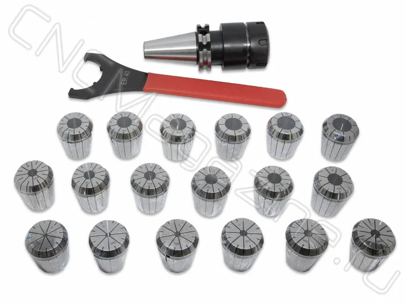 SK40-ER40-100 18PCS Патрон с набором цанг 18 шт (d4-21 мм) CNCM, арт. 26591